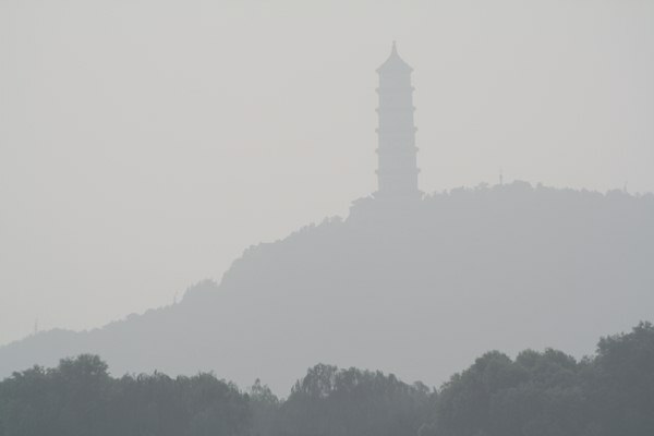 Pagoda in mist