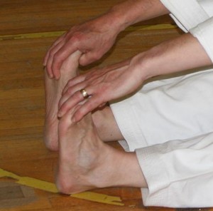 Over toes